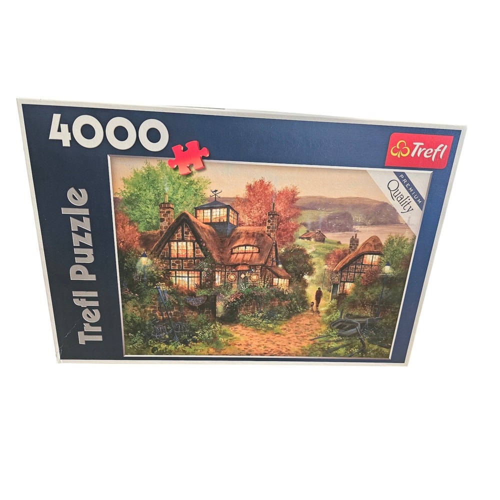 Trefl 4000 Piece Premium Quality Puzzle Enchanting Cottage Evening Scene‎